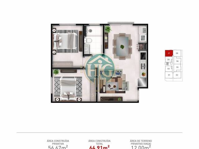 #39 - Apartamento para Venda em Timbó - SC - 3
